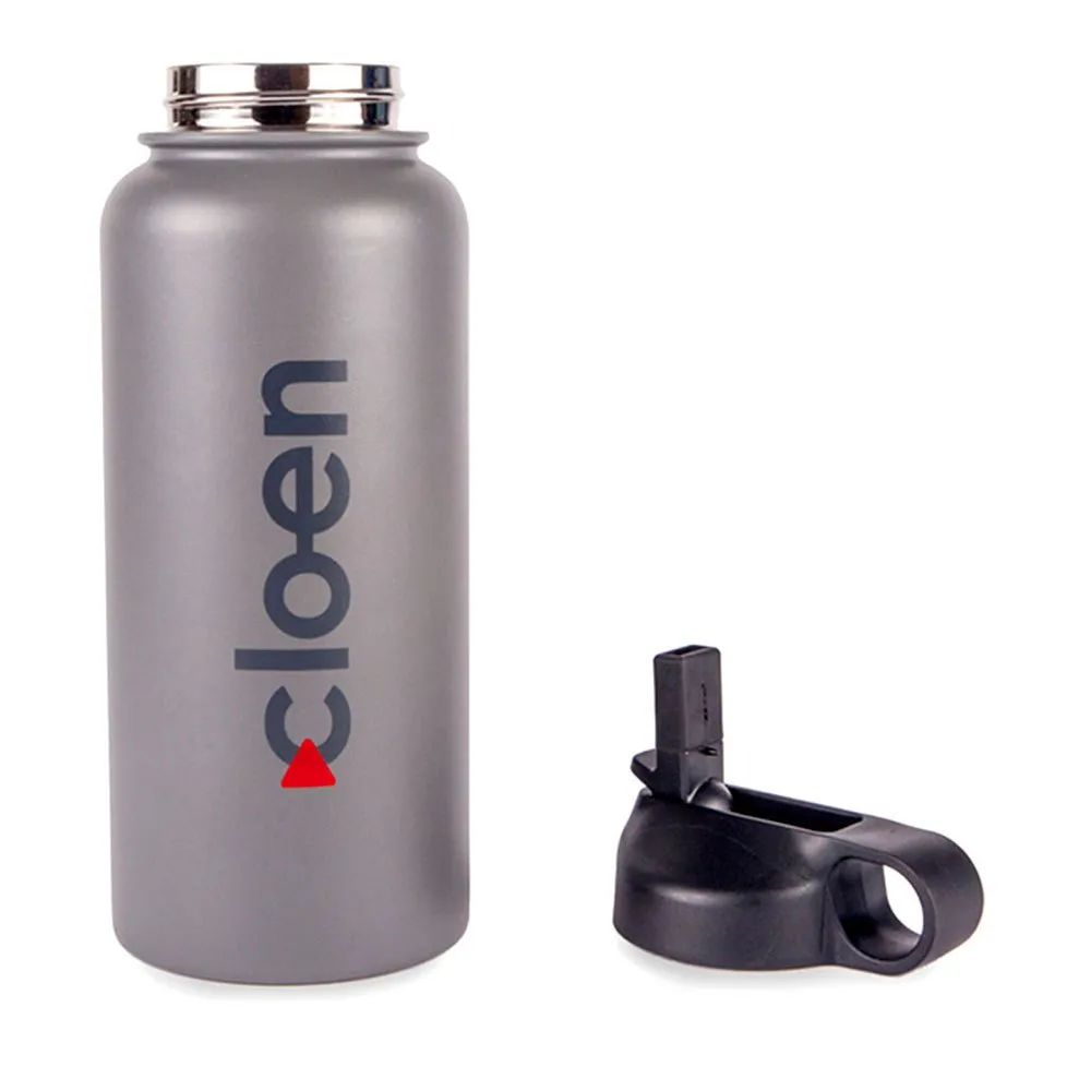 Cloen 1337020101 950ml Termosflaska, Gray, One Size