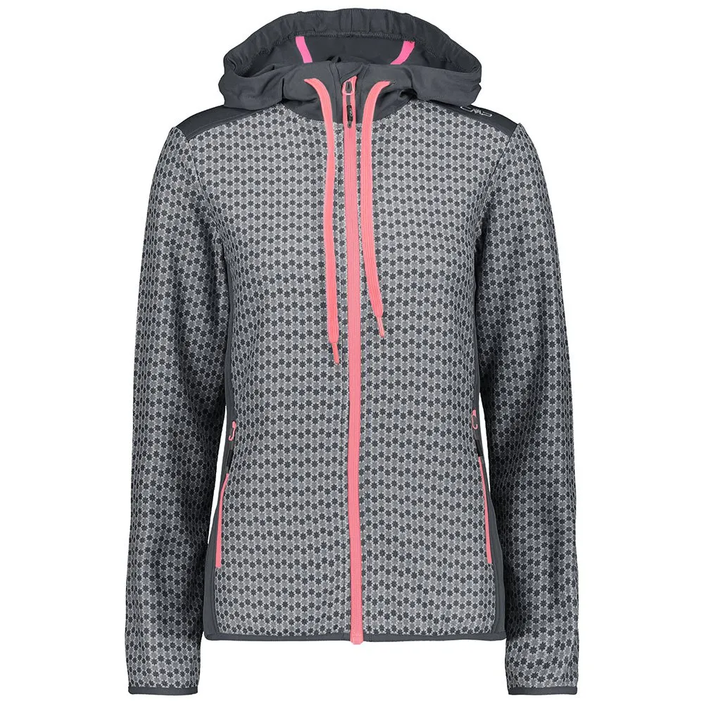 CMP 30h9796 Fleecejacka Med Huva, Anthracite CMP 30h9796 Fleecejacka Med Huva, Anthracite