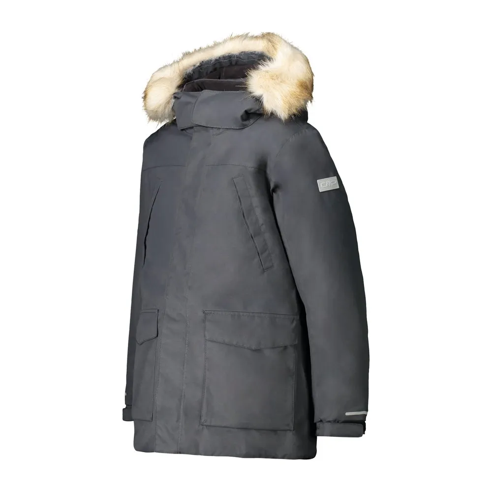 CMP 30k1414 Snaps Hood Parka, Antracite, 10Y