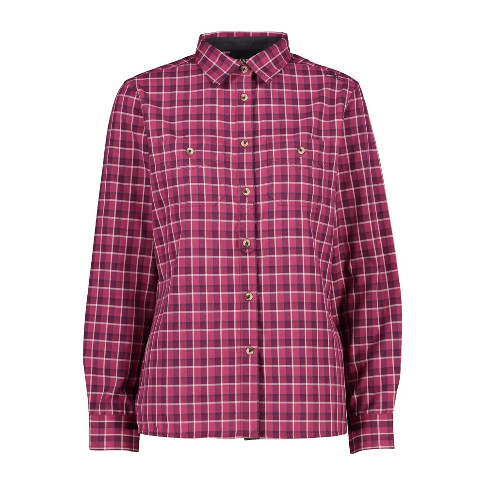 CMP 30t2126 Skjorta Med Långa ärmar, Sangria / amaranto