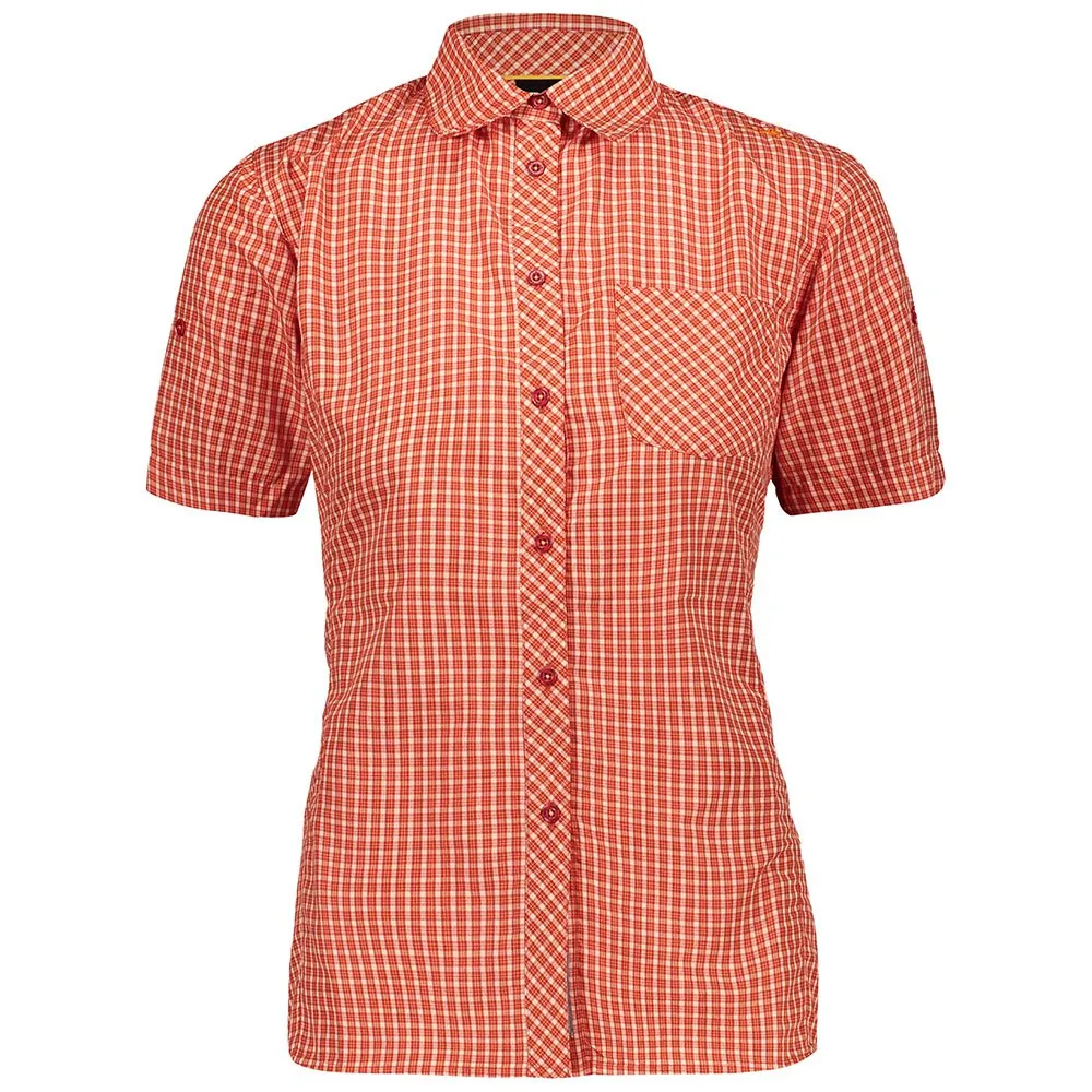 CMP 30t9476 Kortärmad Skjorta, Scarlet / white