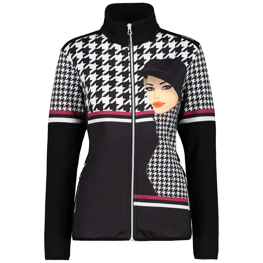 CMP 31e1176 Fleecejacka Med Dragkedja, Black