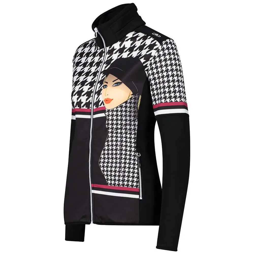 CMP 31e1176 Fleecejacka Med Dragkedja, Black