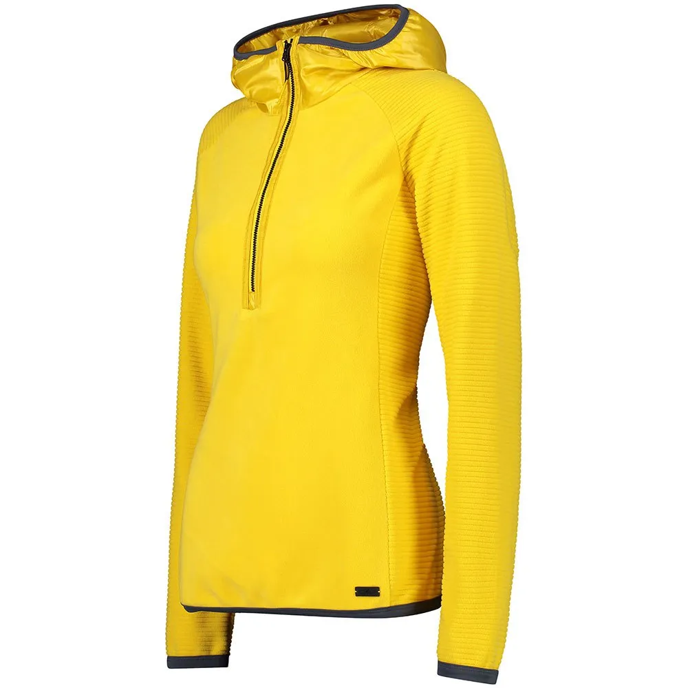 CMP 31g3416 Fix Hood Fleece Med Halv Dragkedja