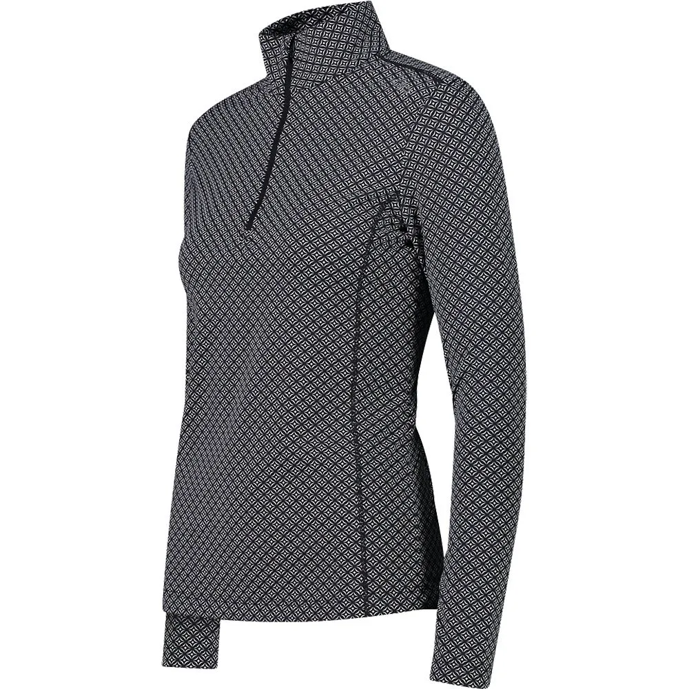CMP 31l1026 Printed Sweat Fleece Med Halv Dragkedja