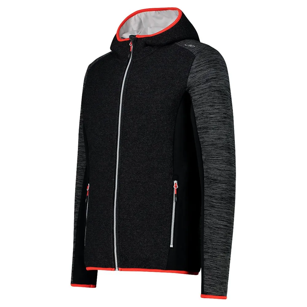 CMP 31m1857 Fix Hood Fleecejacka Med Dragkedja
