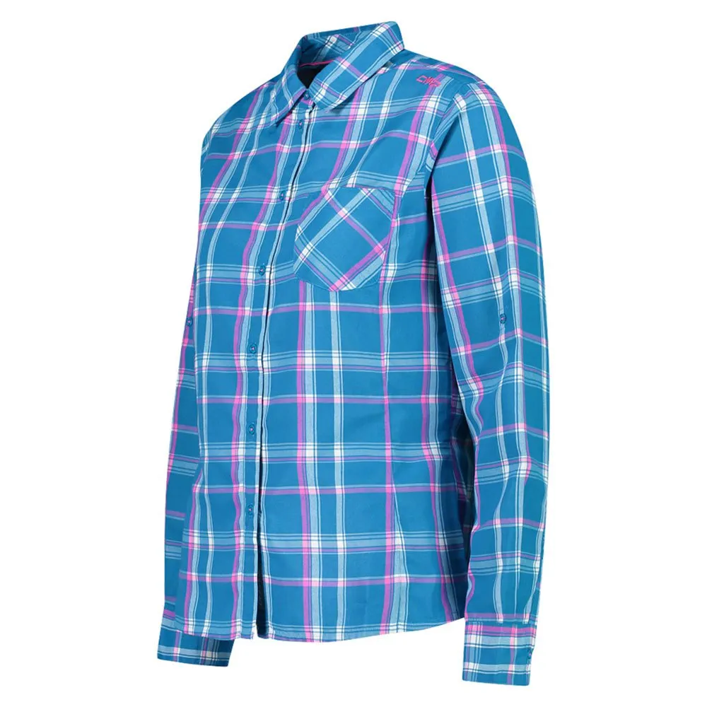 CMP 32t7086 Skjorta Med Långa ärmar, Hawaiian / white / purple fluo