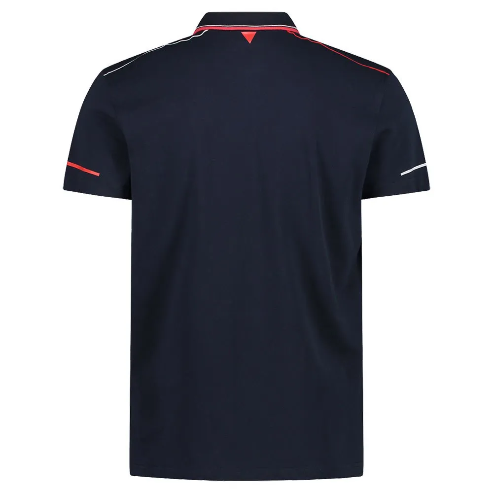 CMP 33f7197 Kortärmad Polotröja, Black blue
