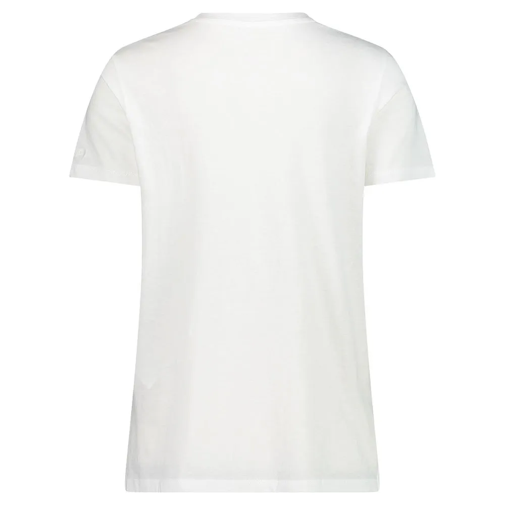 CMP 33f7766 T-shirt Med Korta ärmar, Bianco