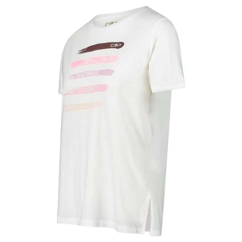 CMP 33f7766 T-shirt Med Korta ärmar, Bianco