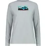 CMP 33n2226 T-shirt Med Lång ärm, Ice mel / acqua