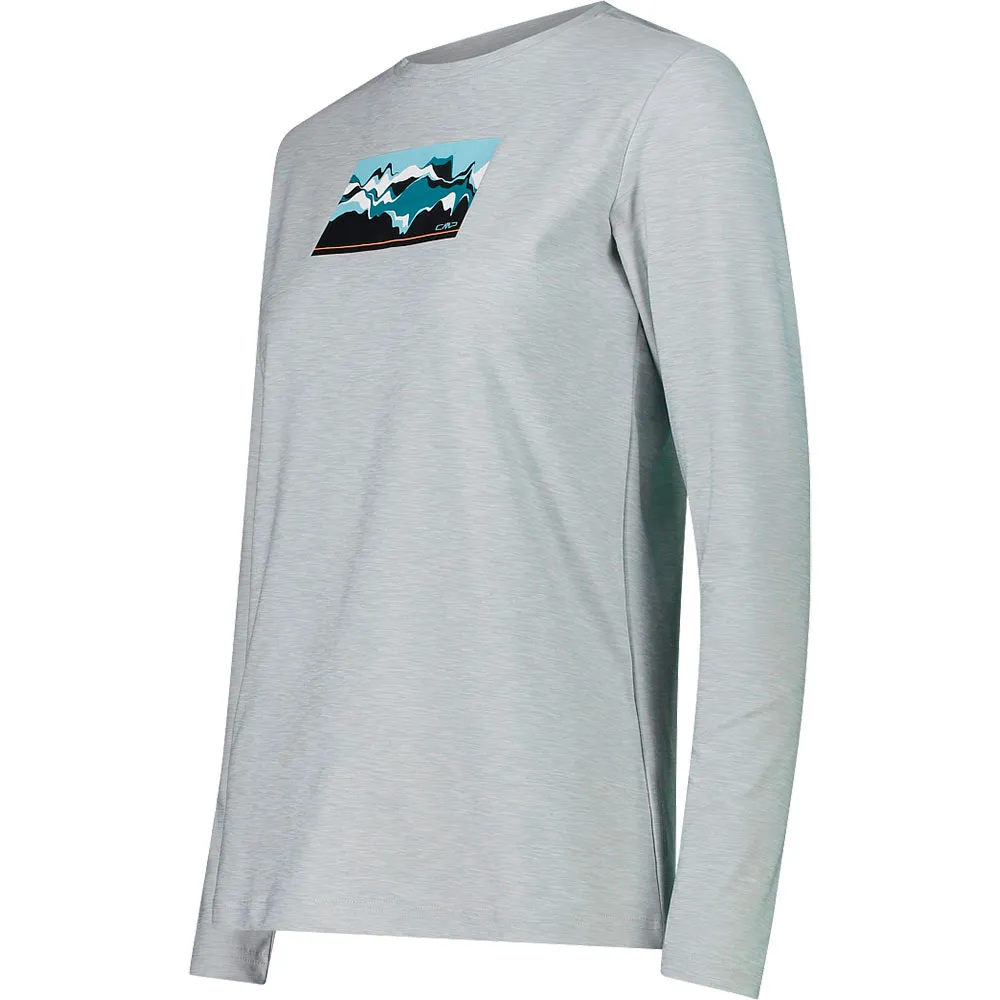 CMP 33n2226 T-shirt Med Lång ärm, Ice mel / acqua