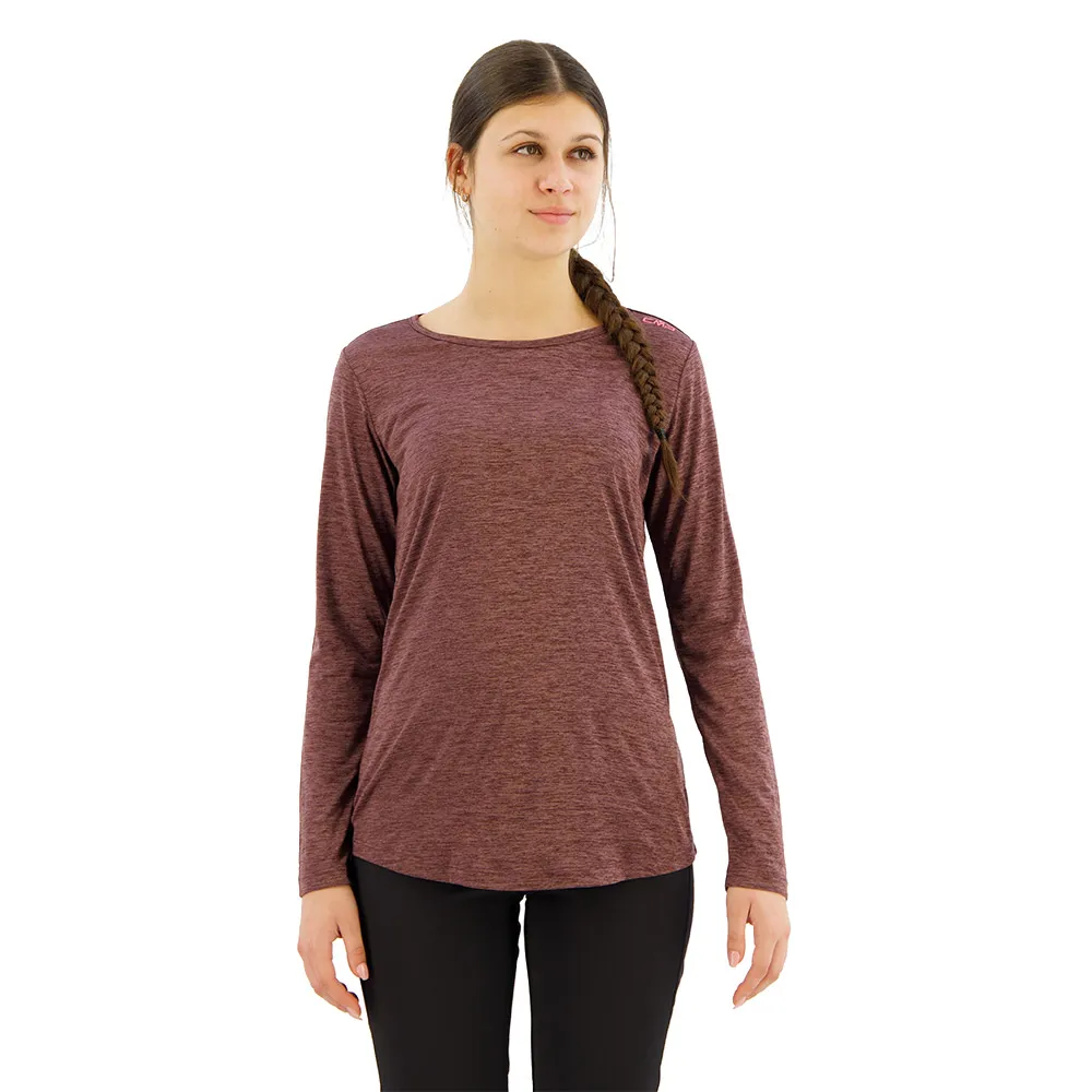 CMP 33n5596 T-shirt Med Lång ärm, Plum melange