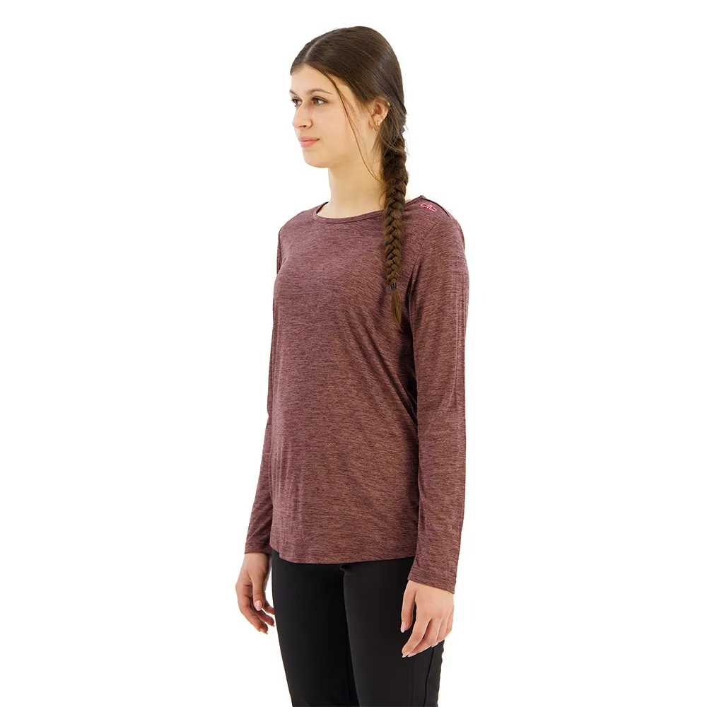 CMP 33n5596 T-shirt Med Lång ärm, Plum melange