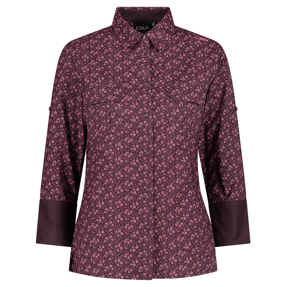 CMP 33s5726 Skjorta Med Långa ärmar, Plum / pink fluo