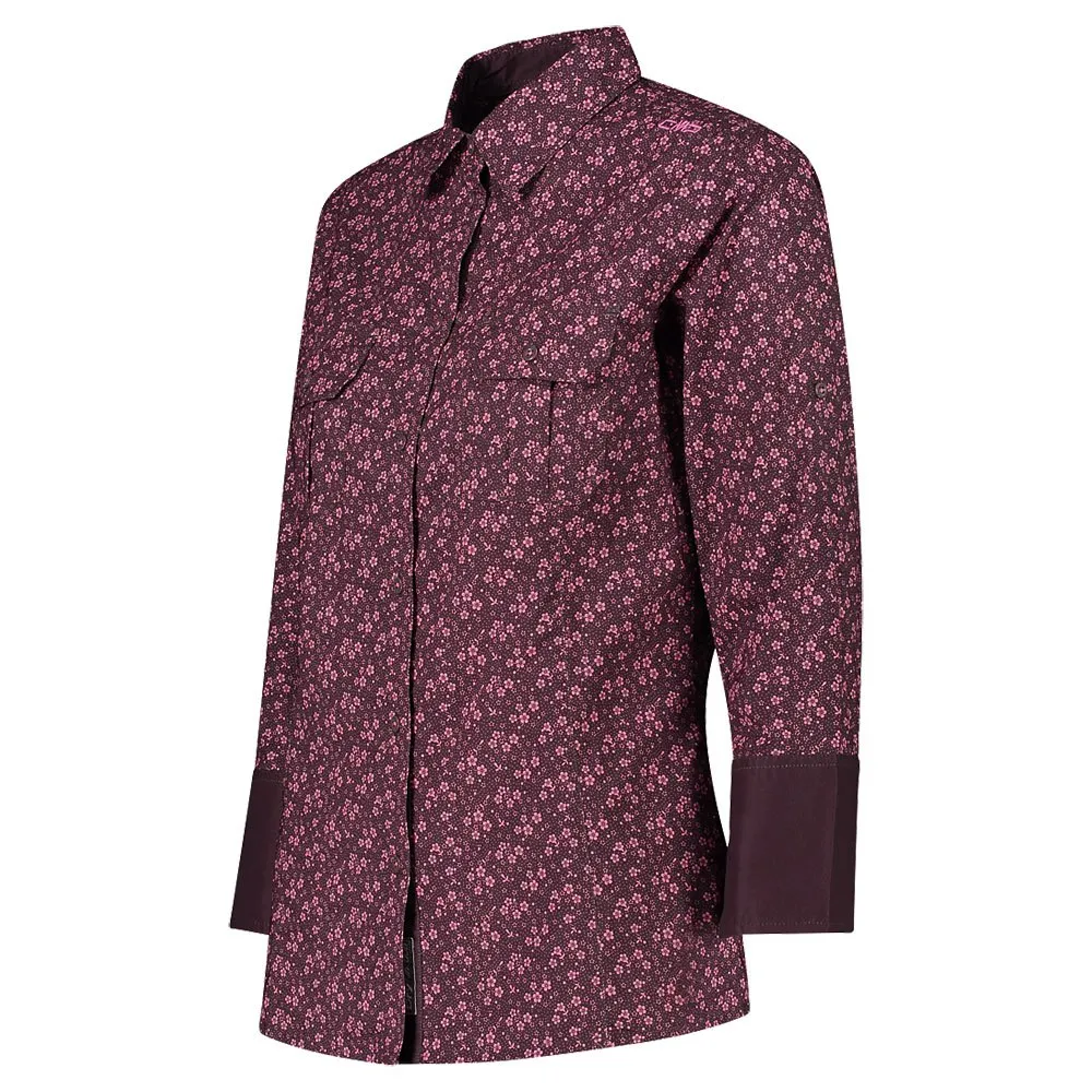 CMP 33s5726 Skjorta Med Långa ärmar, Plum / pink fluo