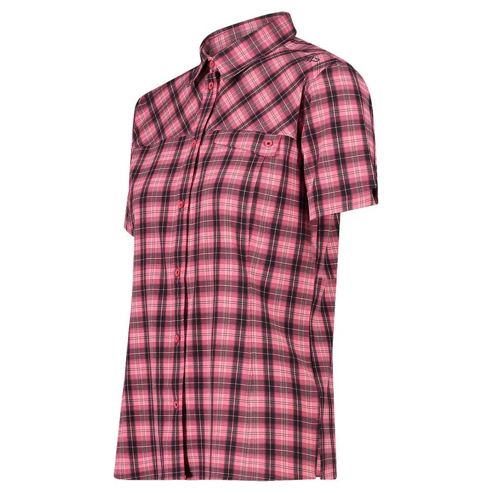 CMP 33s8486 Kortärmad Skjorta, Pink fluo / plum / antracite