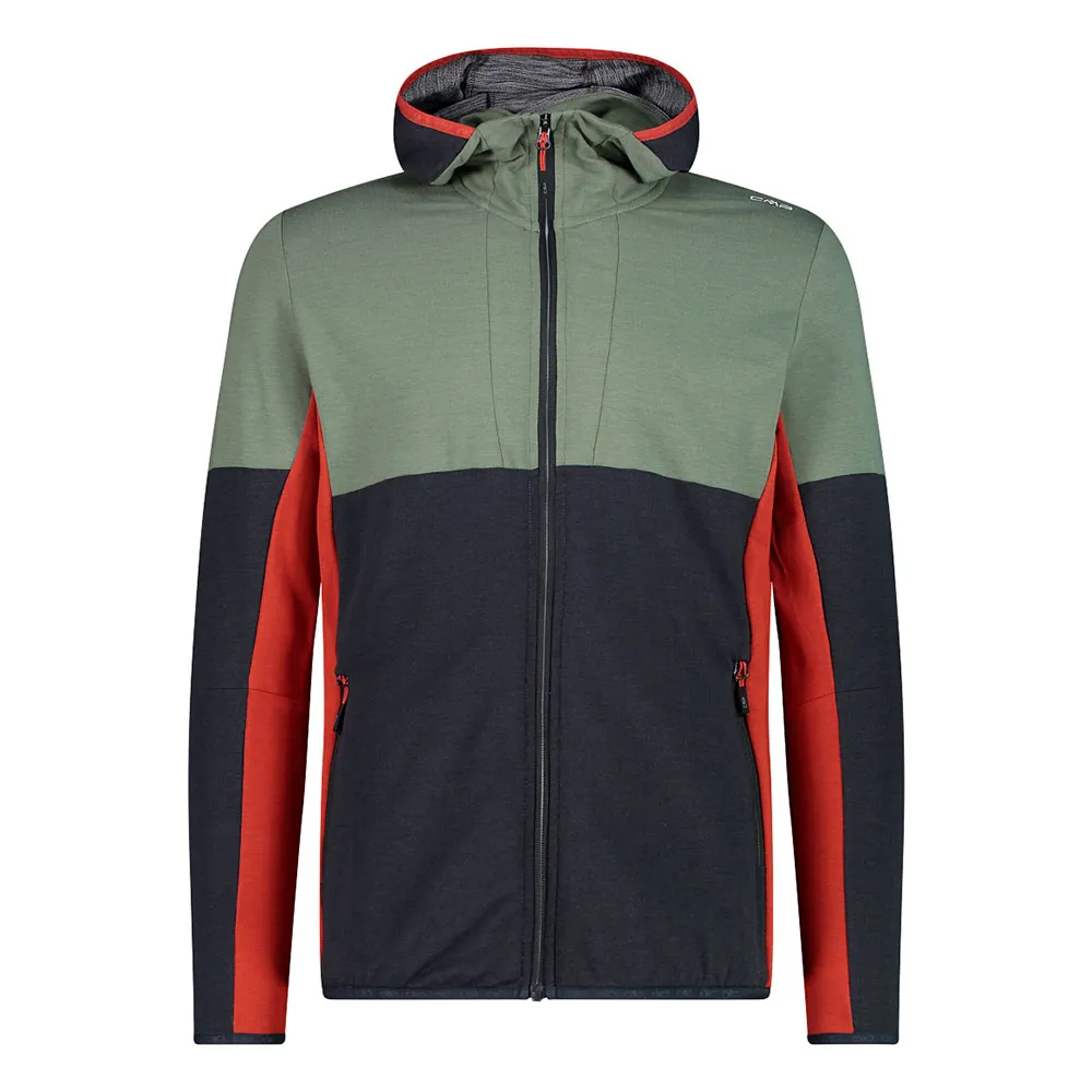 CMP 34l7647 Fleecejacka Med Dragkedja, Anthracite / salvia