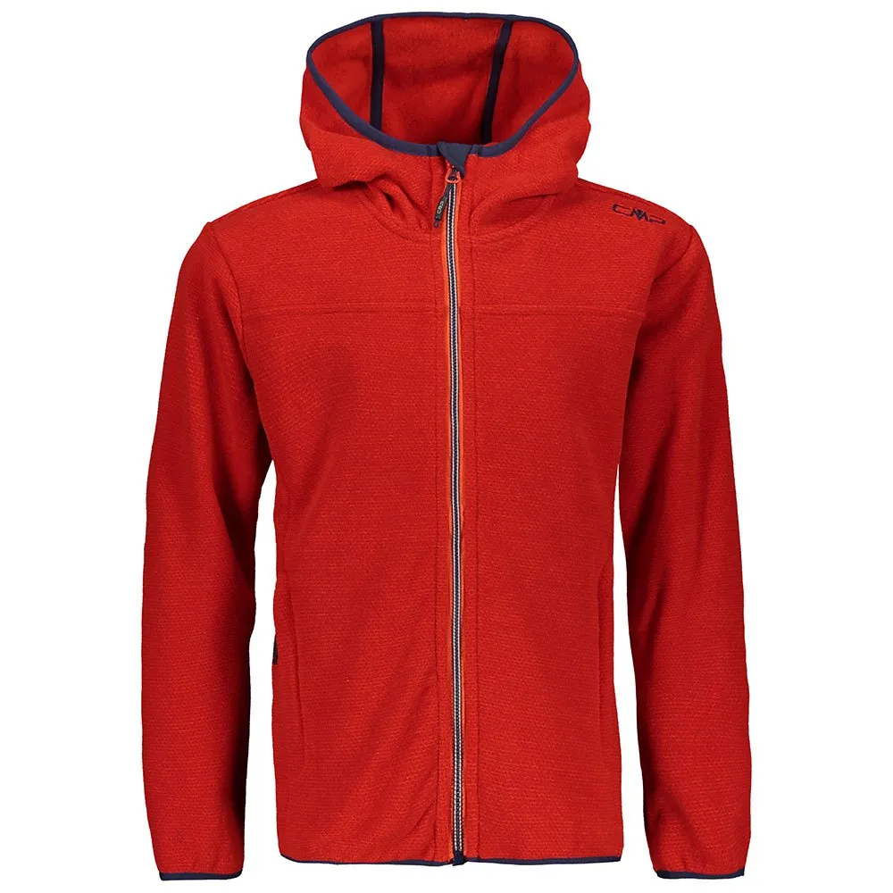 CMP 38h2174 Fleecejacka Med Huva, Tango, 3Y