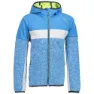 CMP 38h6964 Fleecejacka Med Huva, Regata / ice / gecko, 14Y