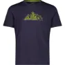 CMP 38t6457 T-shirt Med Korta ärmar, B. blue / acid