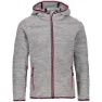 CMP 39g0645 Fleecejacka Med Huva, Argento melange, 4Y