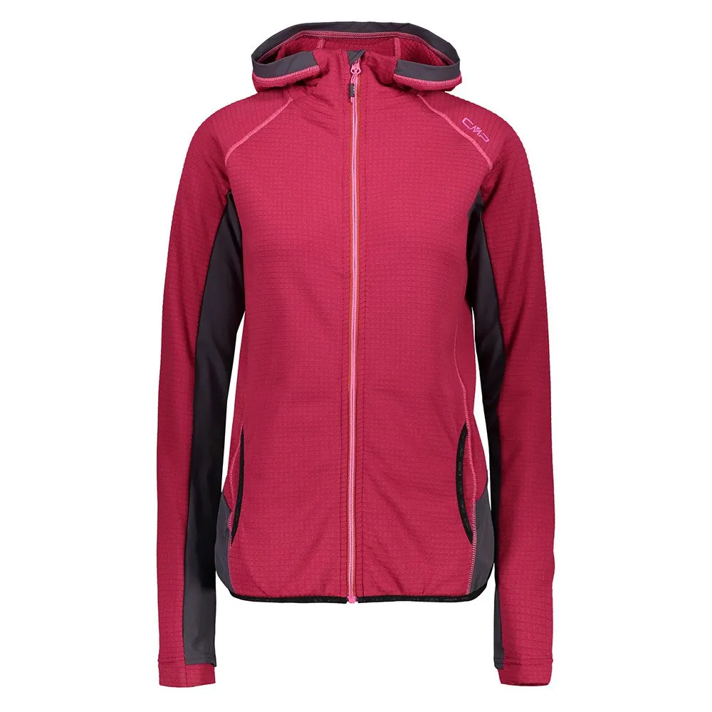 CMP 39g1206 Fleecejacka Med Huva, Magenta