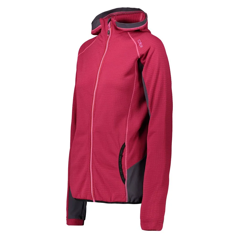 CMP 39g1206 Fleecejacka Med Huva, Magenta