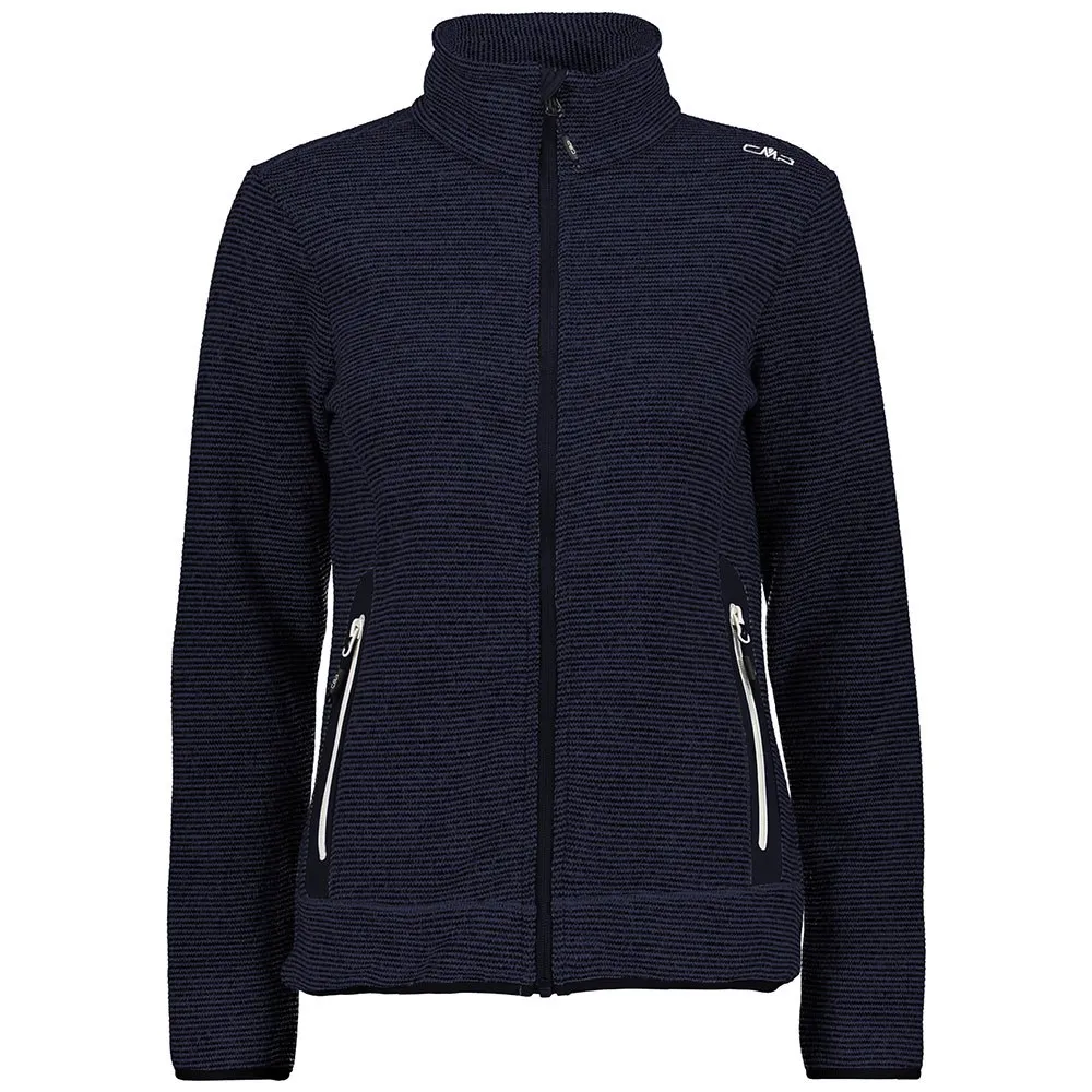 CMP 39h0546 Heavy Fleecejacka Med Dragkedja, Marine / bright blue / black