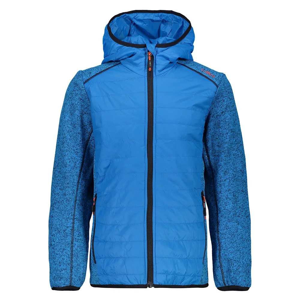 CMP 39h5324 Hybrid Fleecejacka Med Dragkedja, Cyan, 5Y