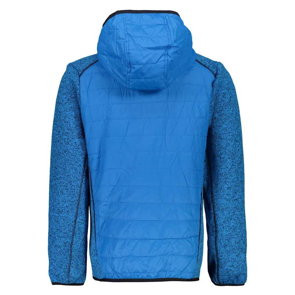 CMP 39h5324 Hybrid Fleecejacka Med Dragkedja, Cyan, 5Y