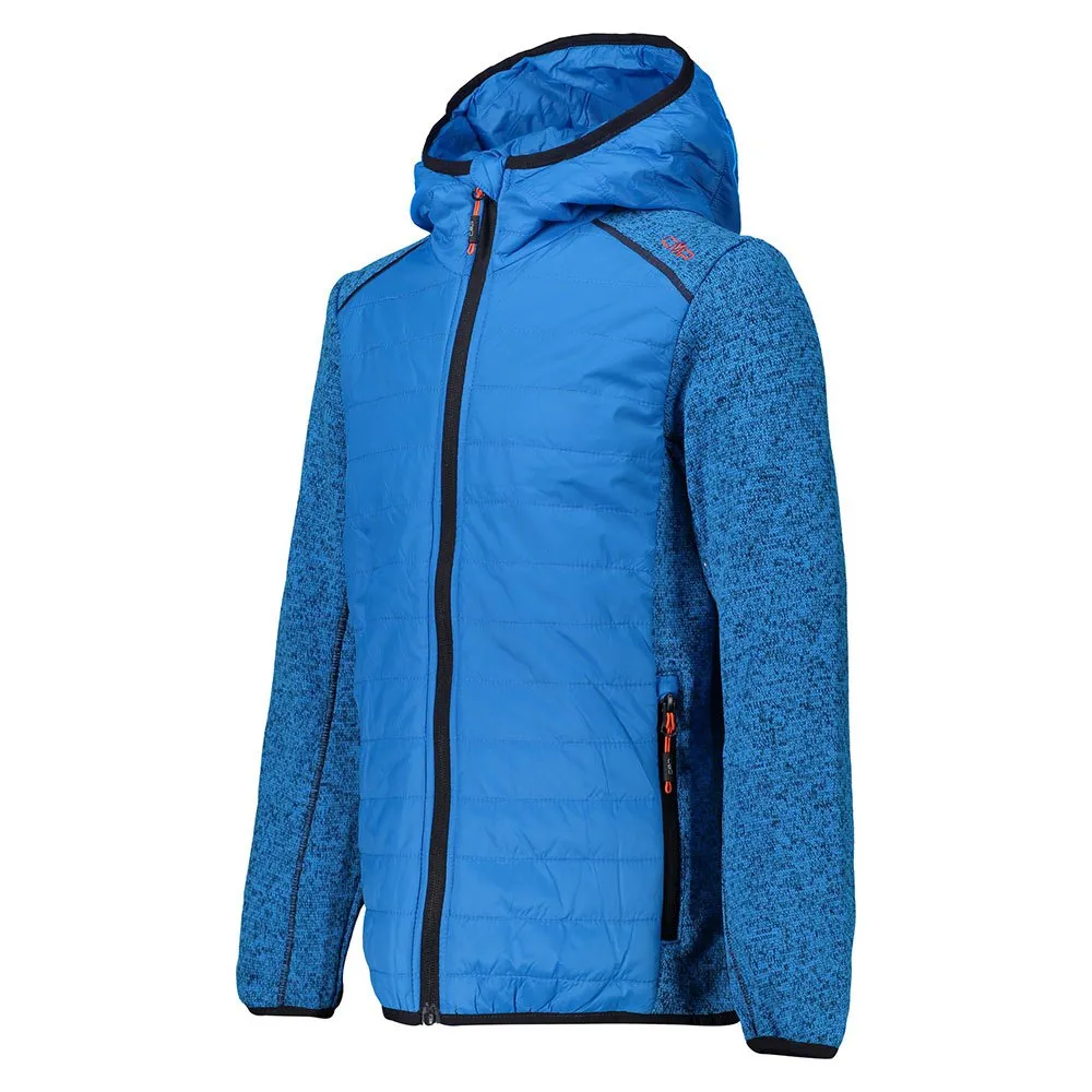 CMP 39h5324 Hybrid Fleecejacka Med Dragkedja, Cyan, 5Y