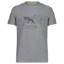 CMP 39t6547 T-shirt Med Korta ärmar, Grey melange / limegreen