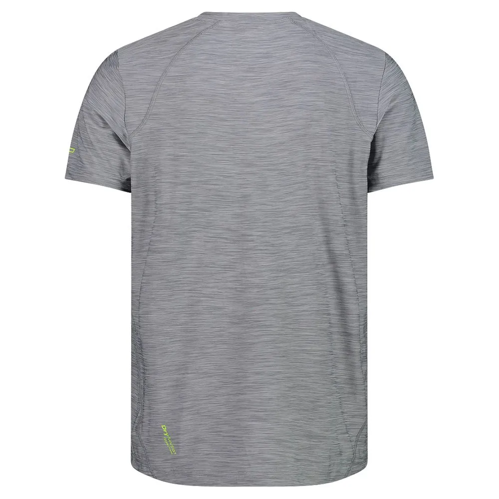 CMP 39t6547 T-shirt Med Korta ärmar, Grey melange / limegreen