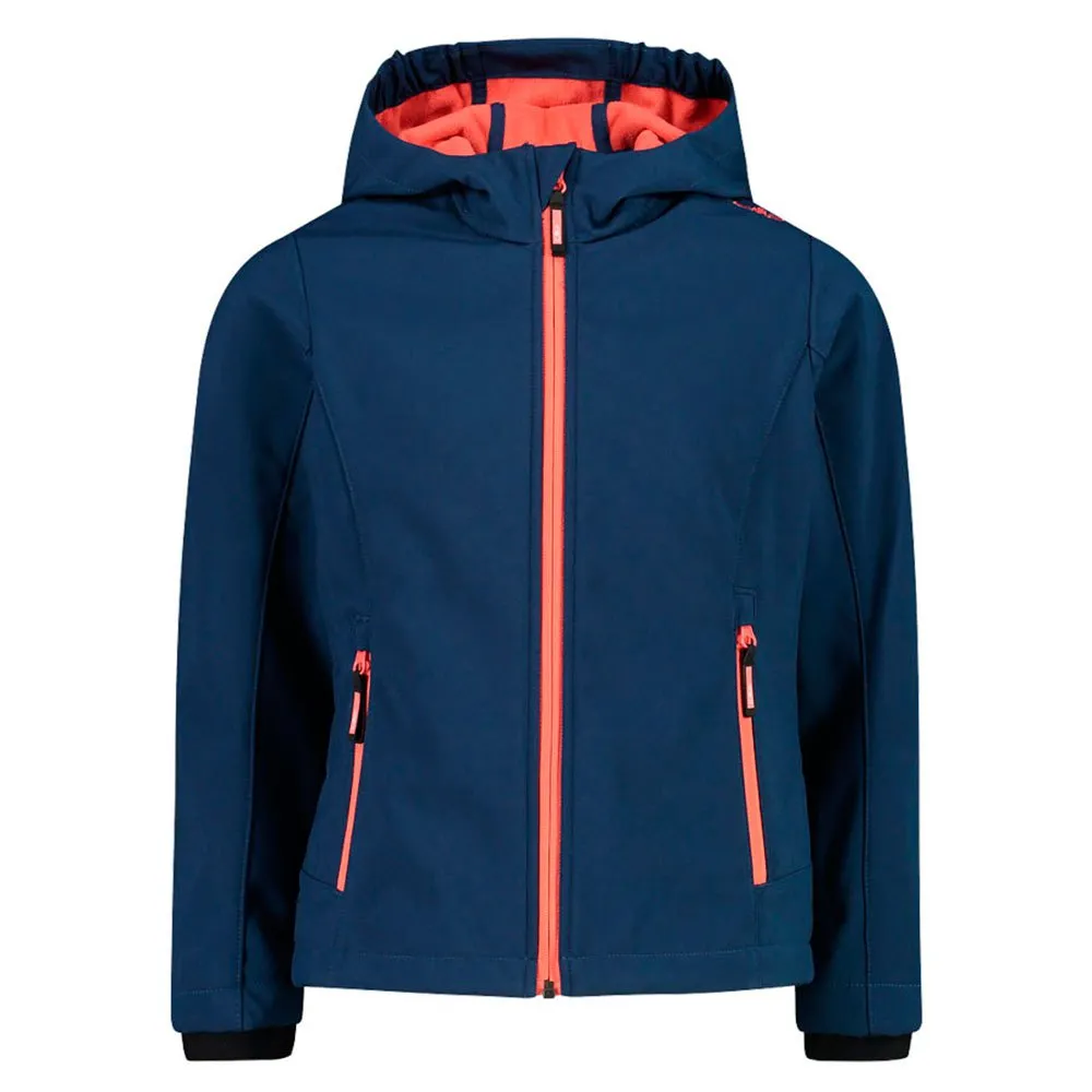 CMP 3a29385n Softshelljacka, Blue / red kiss, 5Y