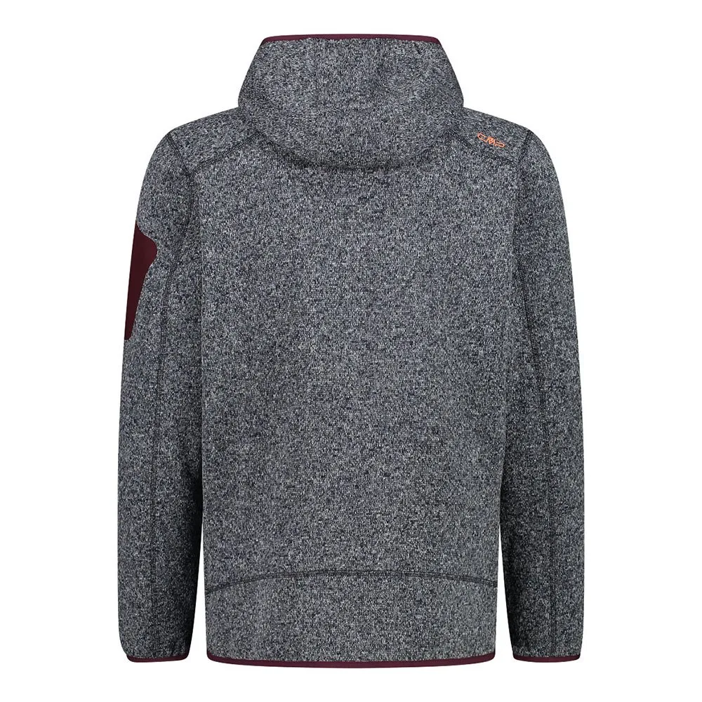 CMP 3h60847n Fleecejacka Med Dragkedja, Anthracite / burgundy