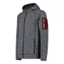 CMP 3h60847n Fleecejacka Med Dragkedja, Anthracite / burgundy