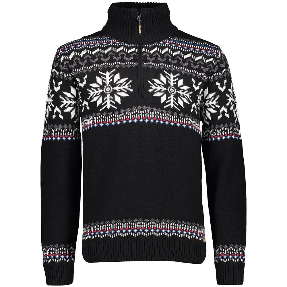 CMP 7h87805 Tricot Tröja, Black CMP 7h87805 Tricot Tröja, Black