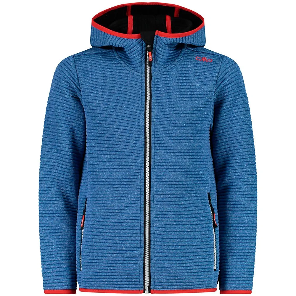 CMP Fix Hood 31m1894 Fleecejacka Med Huva, Royal melange, 3Y