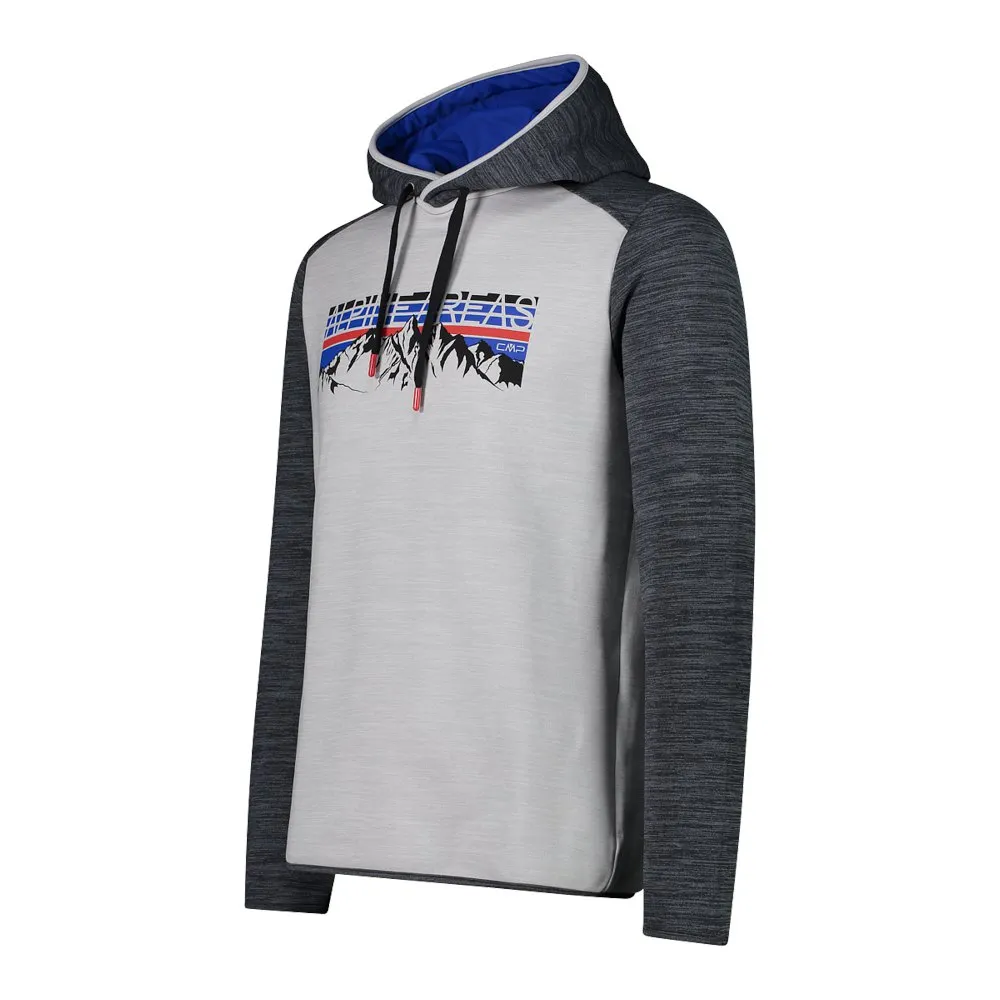 CMP Fix Hood 32e0187 Tröja Med Huva, Ice melange