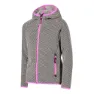CMP Fix Hood 32h1325 Fleecejacka Med Huva, Bone / black, 3Y