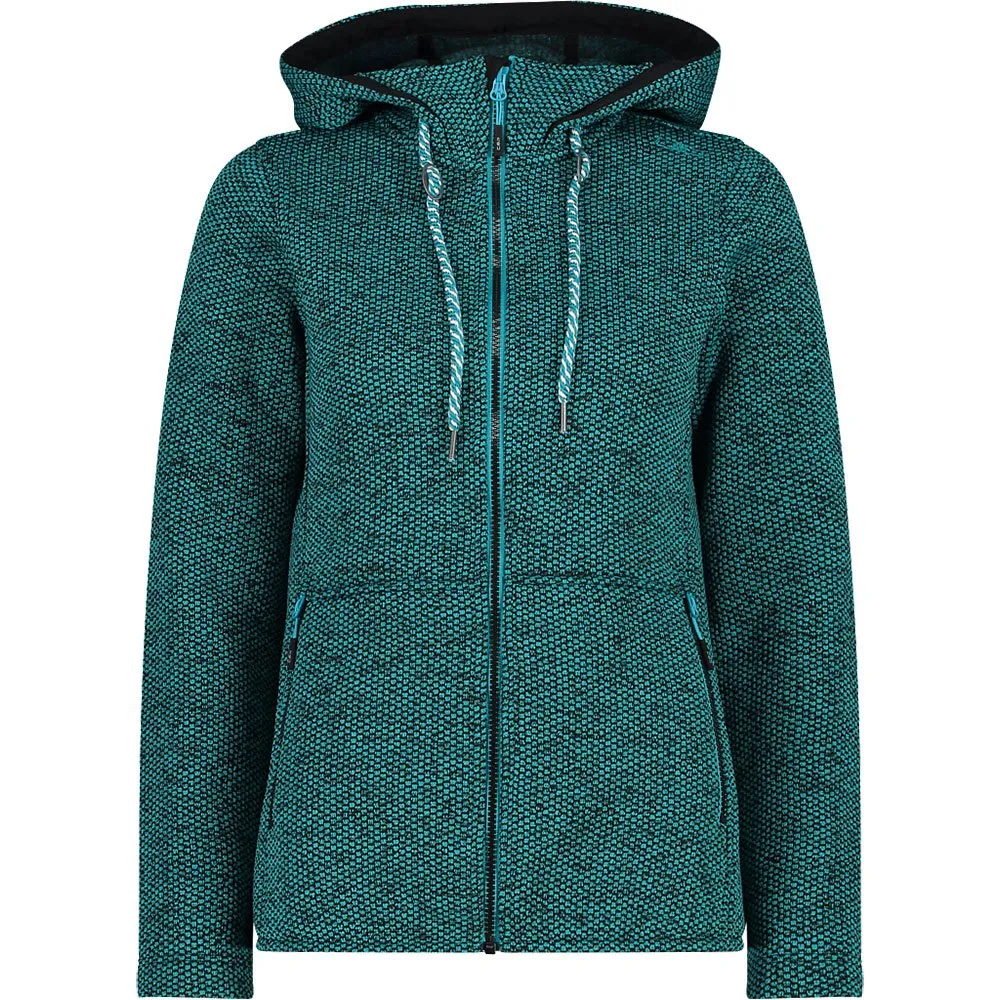 CMP Fix Hood 32h2066 Fleecejacka Med Huva, Lagoon / black