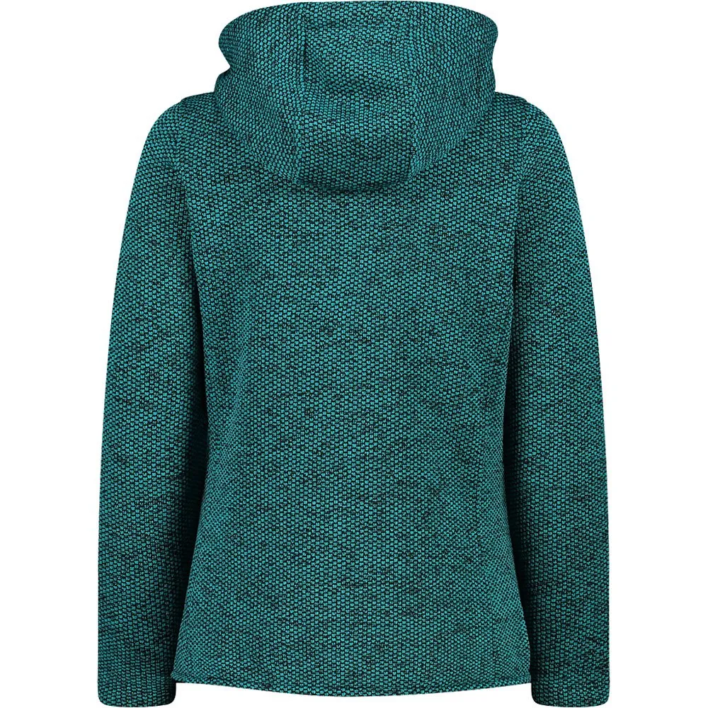 CMP Fix Hood 32h2066 Fleecejacka Med Huva, Lagoon / black