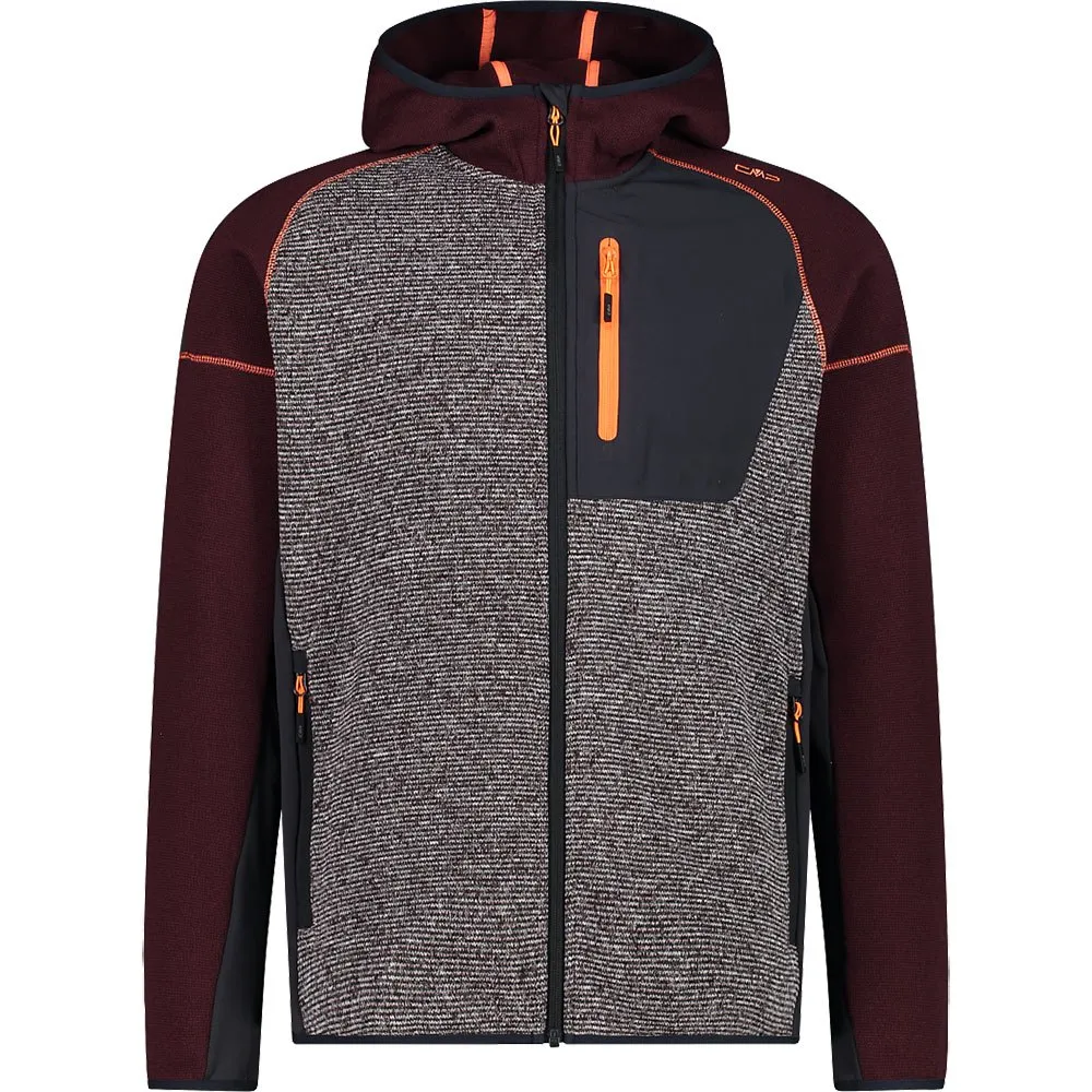 CMP Fix Hood 32h2187 Fleecejacka Med Huva