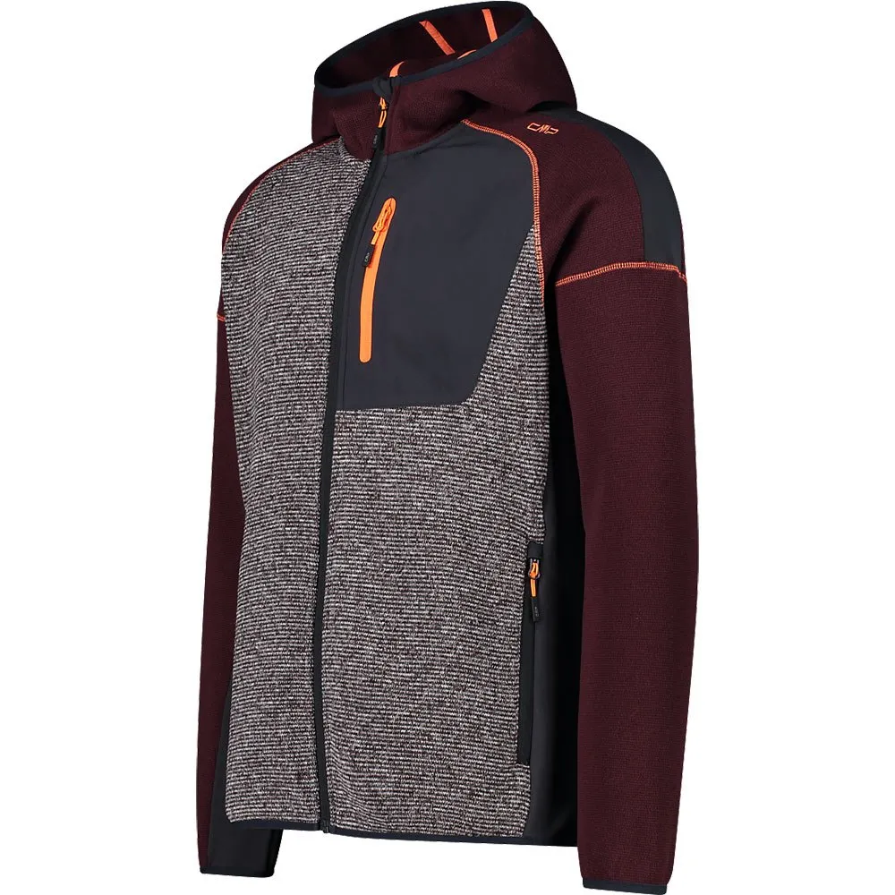 CMP Fix Hood 32h2187 Fleecejacka Med Huva