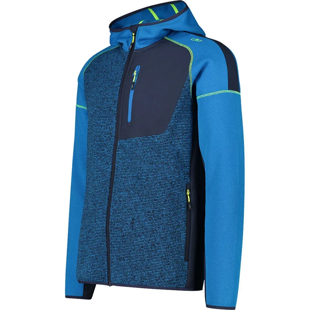 CMP Fix Hood 32h2187 Fleecejacka Med Huva CMP Fix Hood 32h2187 Fleecejacka Med Huva