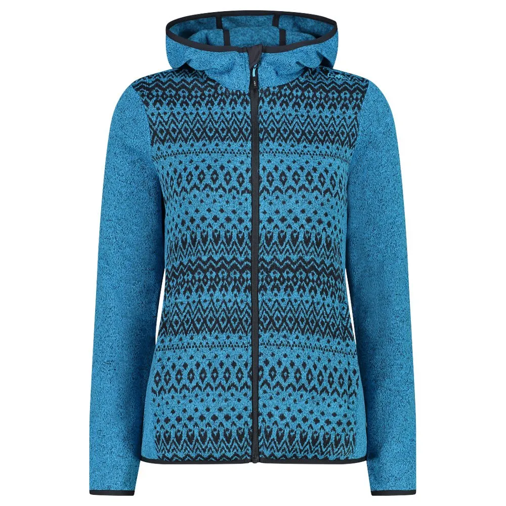 CMP Fix Hood 32h3586 Fleecejacka Med Huva
