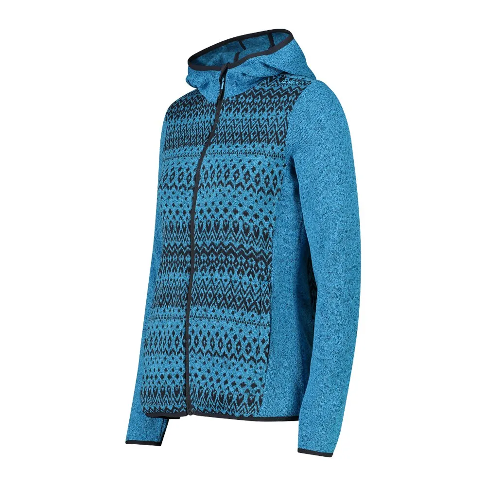 CMP Fix Hood 32h3586 Fleecejacka Med Huva