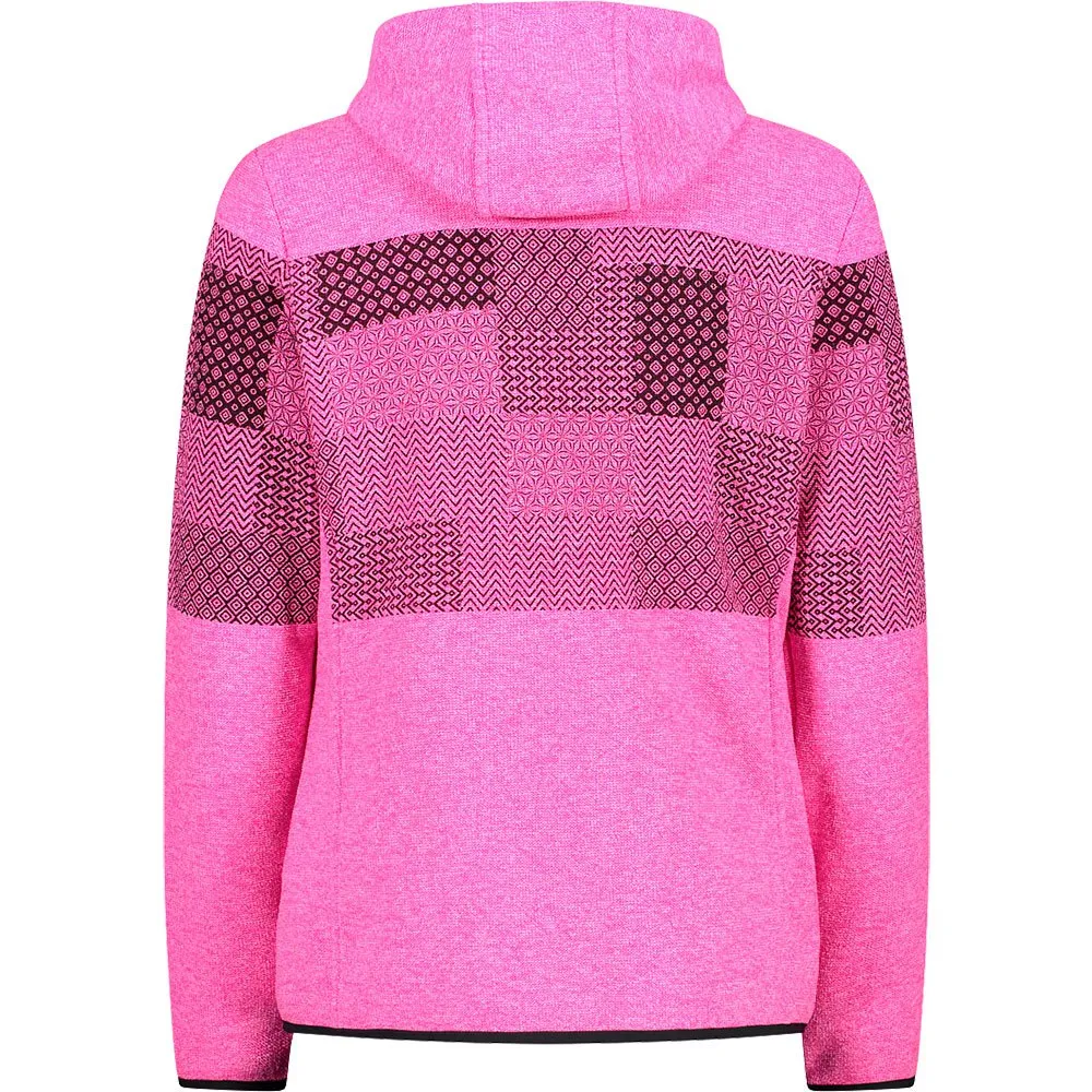 CMP Fix Hood 32h5686 Fleecejacka Med Huva, Purple fluo