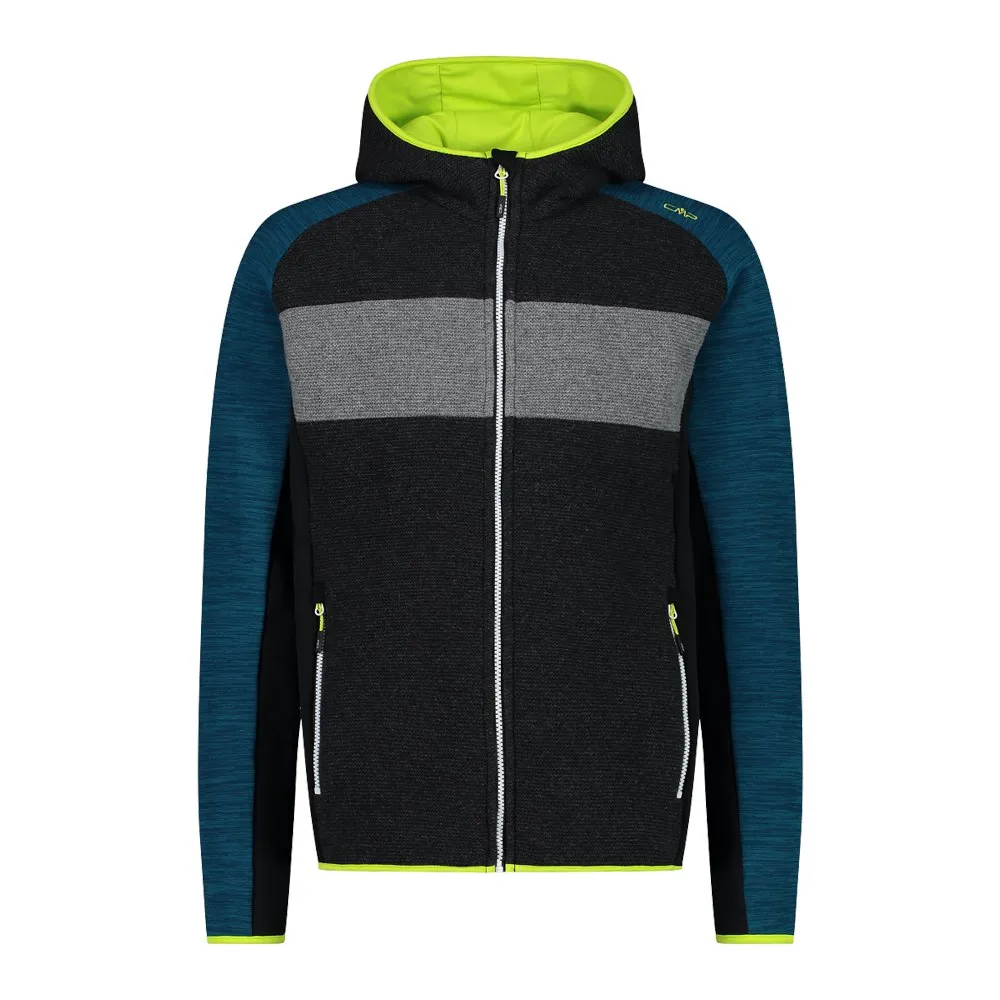 CMP Fix Hood 32m2247 Fleecejacka Med Huva